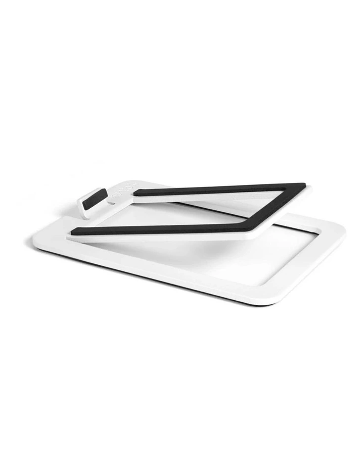 Kanto S2W Angled Desktop Speaker Stands for Small Speakers - Pair, White image 2