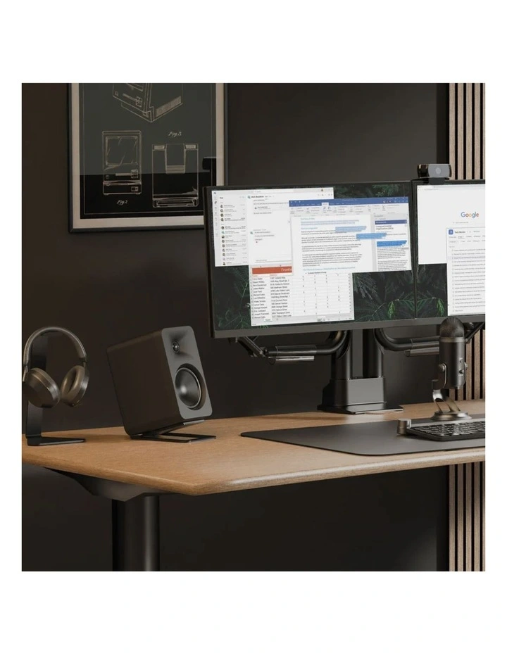 Kanto ORA4 140W Powered Reference Speakers with USB-C Input and Bluetooth - Black, Pair image 3
