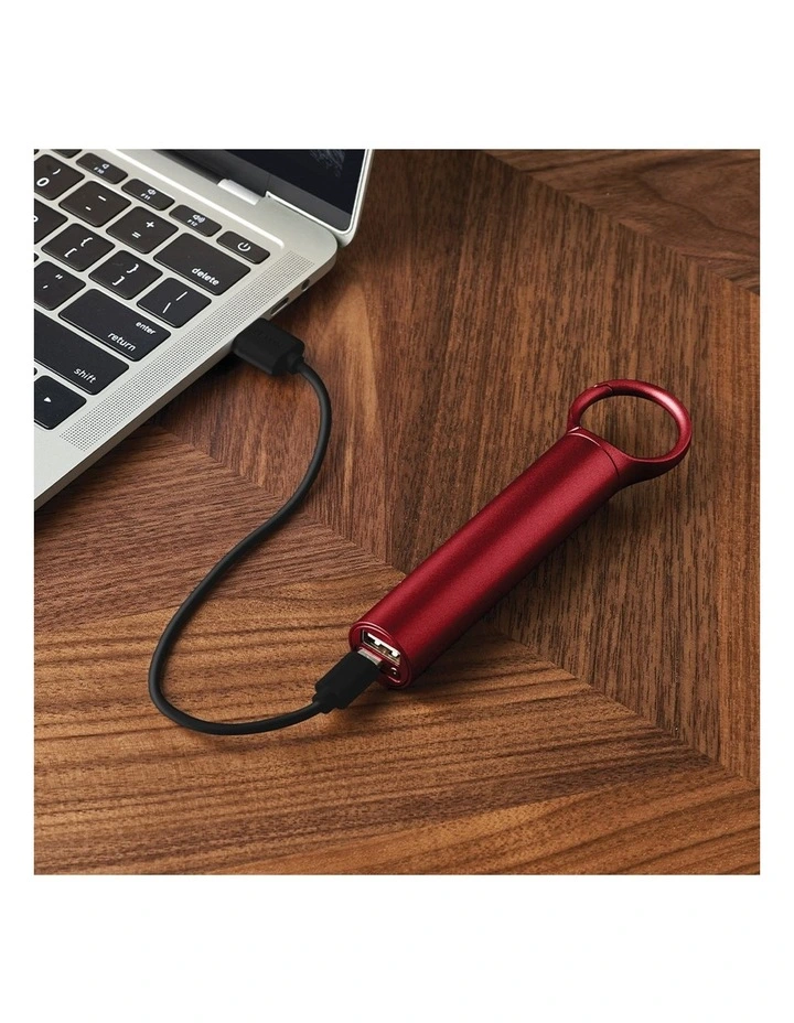Lexon Nomaday 3000 Mah Power Bank With Clip - Red image 3