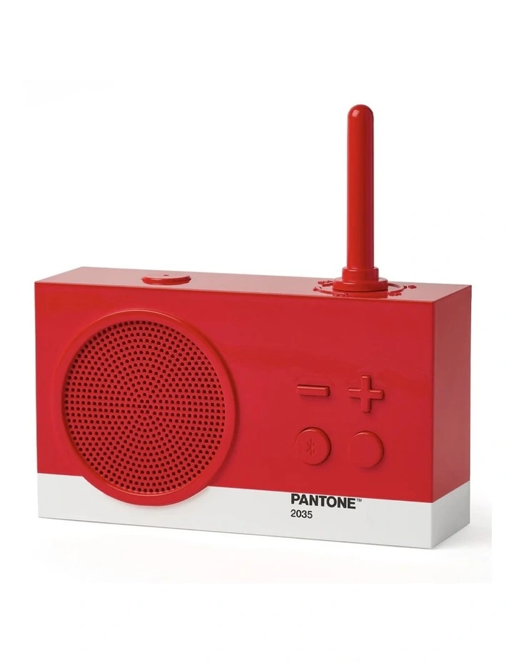Lexon Thykho 3 Fm Radio & Bluetooth Speaker PANTONE -2035 Red image 2