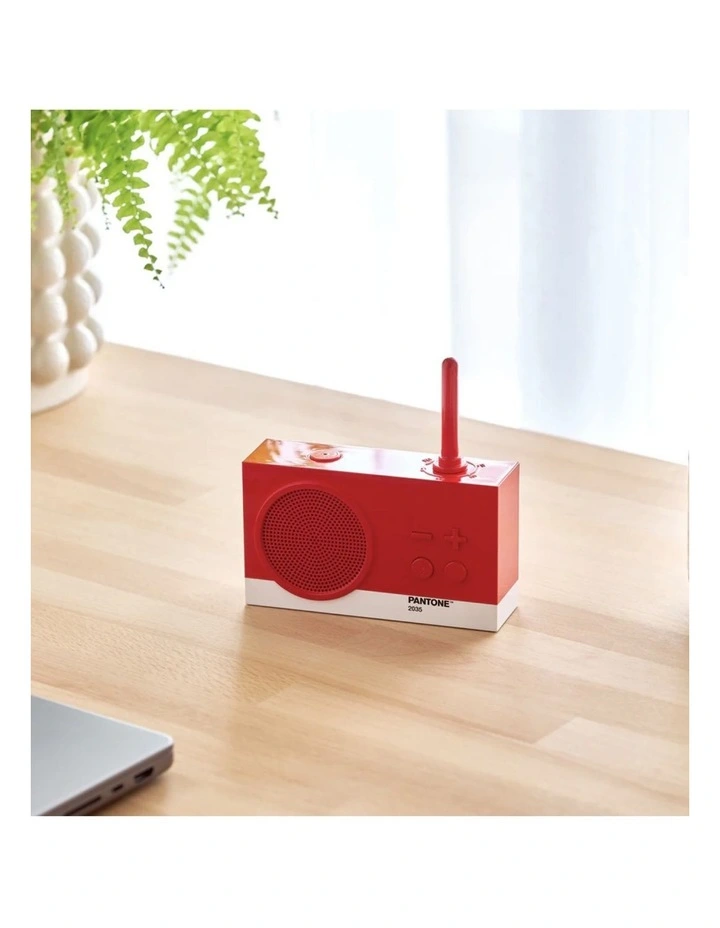Lexon Thykho 3 Fm Radio & Bluetooth Speaker PANTONE -2035 Red image 4