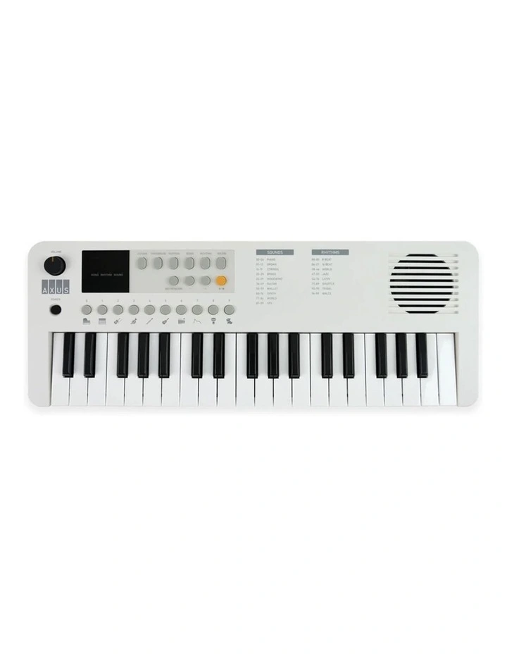 Axus Mini Keyboard 37 Key Keyboard - White image 1