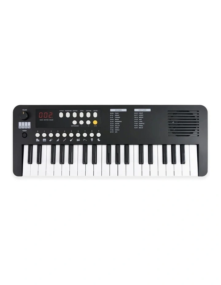 Axus Mini Keyboard 37 Key Keyboard - Black image 1
