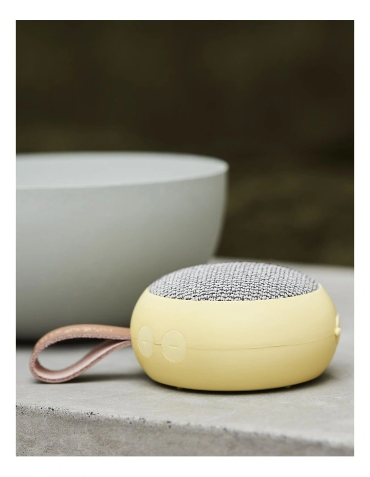 Kreafunk Ago 2 Fabric Bluetooth Speaker - Soft Yellow image 3