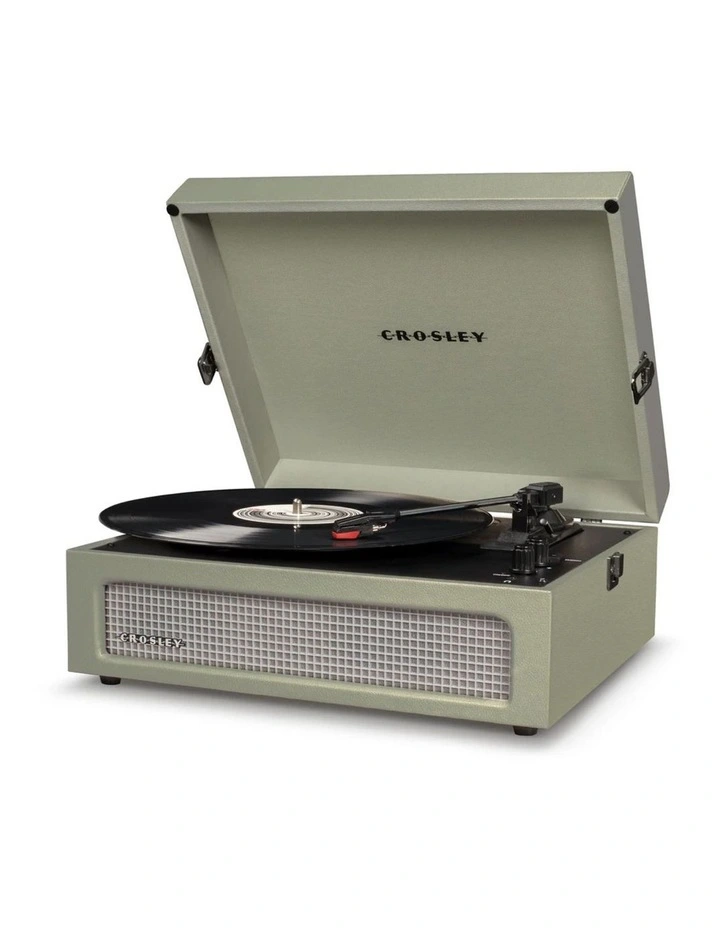 Crosley Voyager Sage - Bluetooth Portable Turntable & Record Storage Crate image 3