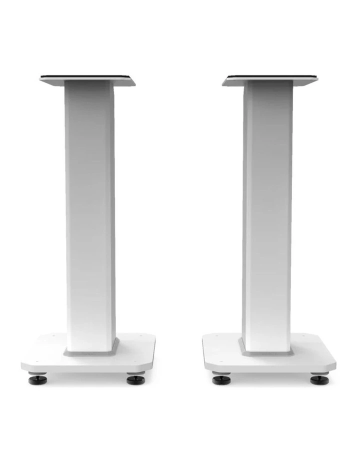 Kanto SX22W 22 Tall Fillable Speaker Stands with Isolation Feet - Pair, White image 2
