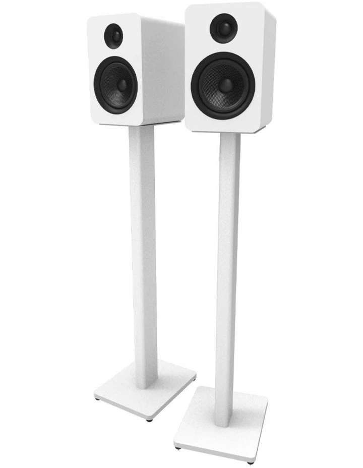 Kanto ST34W 34 Universal Bookshelf Speaker Floor Stand - White, Pair image 2