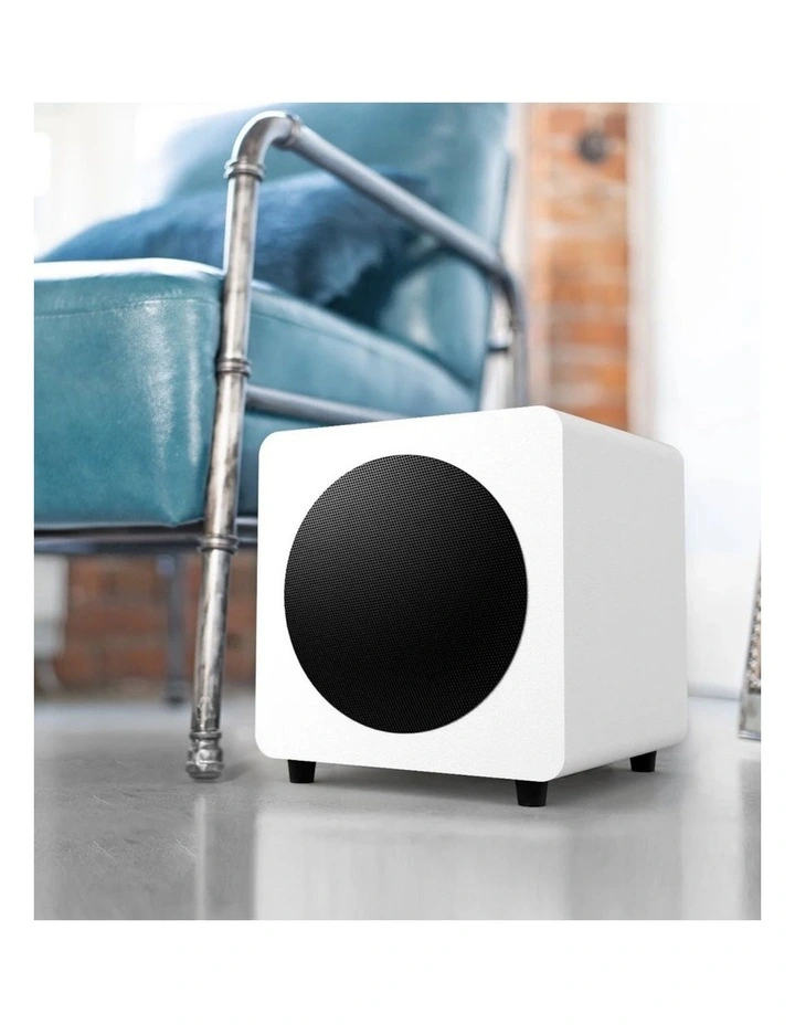 Kanto SUB8 300W 8 Sealed Powered Subwoofer, Matte White image 2