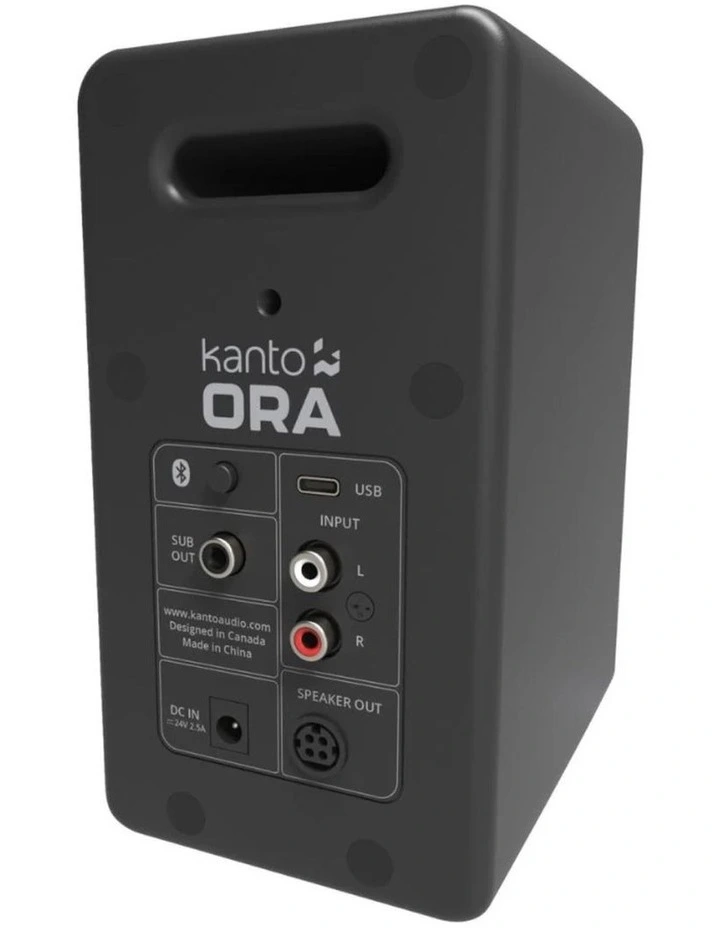 Kanto ORA 100W Powered Reference Desktop Computer Speakers with Bluetooth 5.0 Black image 3