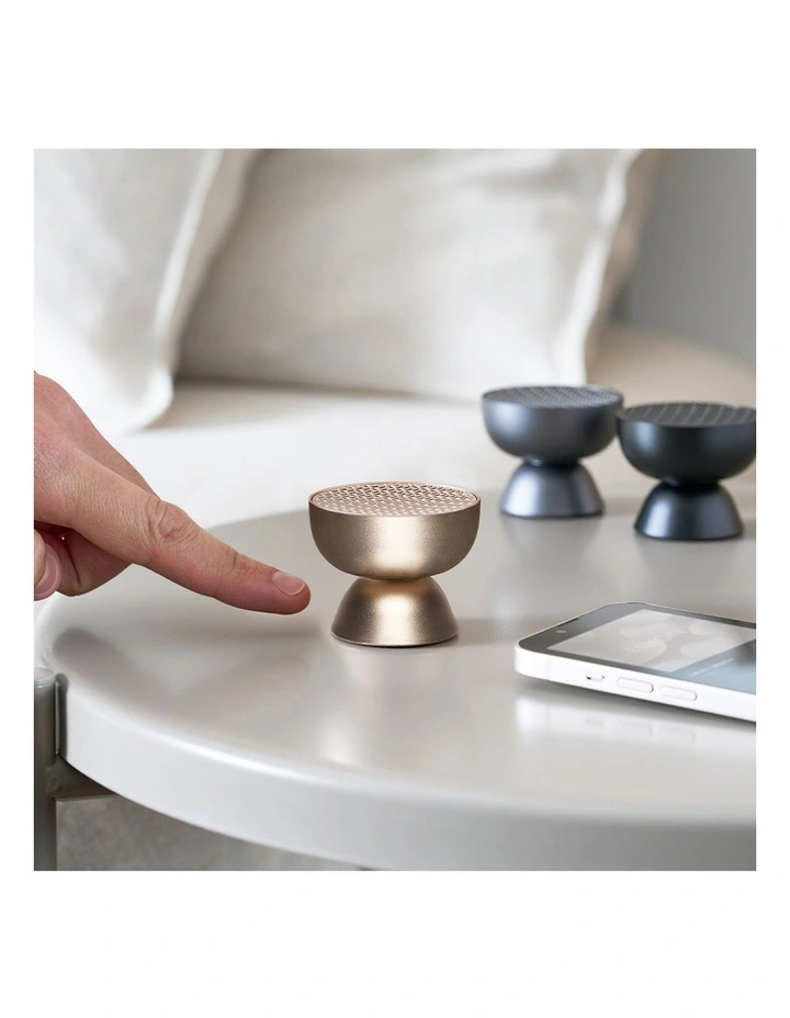 Lexon Tamo Infinitely Pairable Bluetooth Speaker - Gold image 5