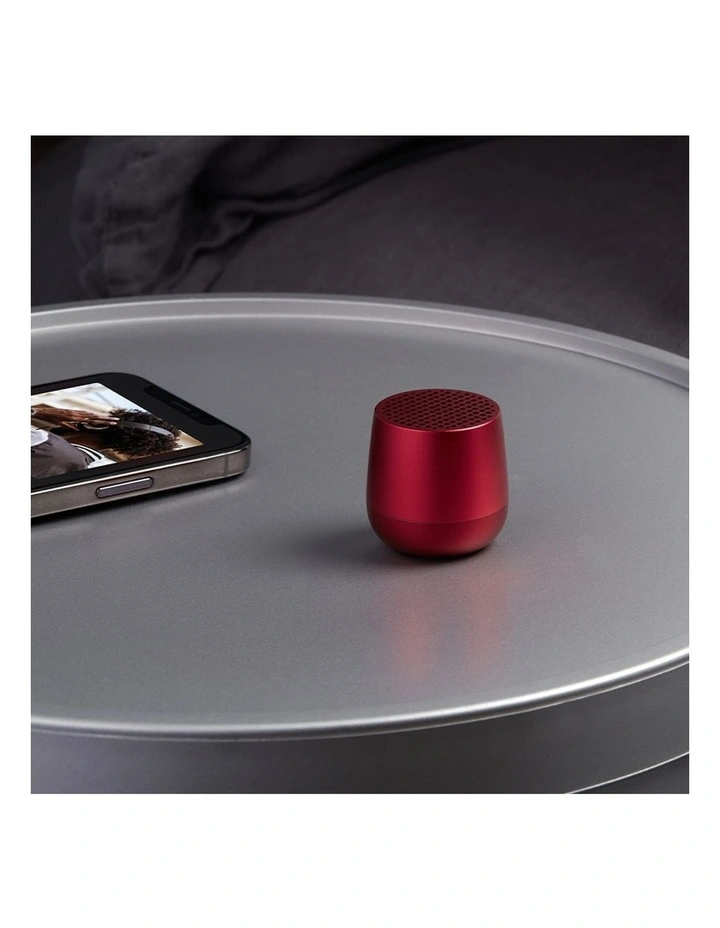 Lexon Mino Mini Bluetooth Speaker - Red image 3