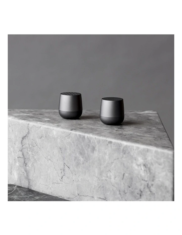 Lexon Mino Mini Bluetooth Speaker - Gunmetal image 5