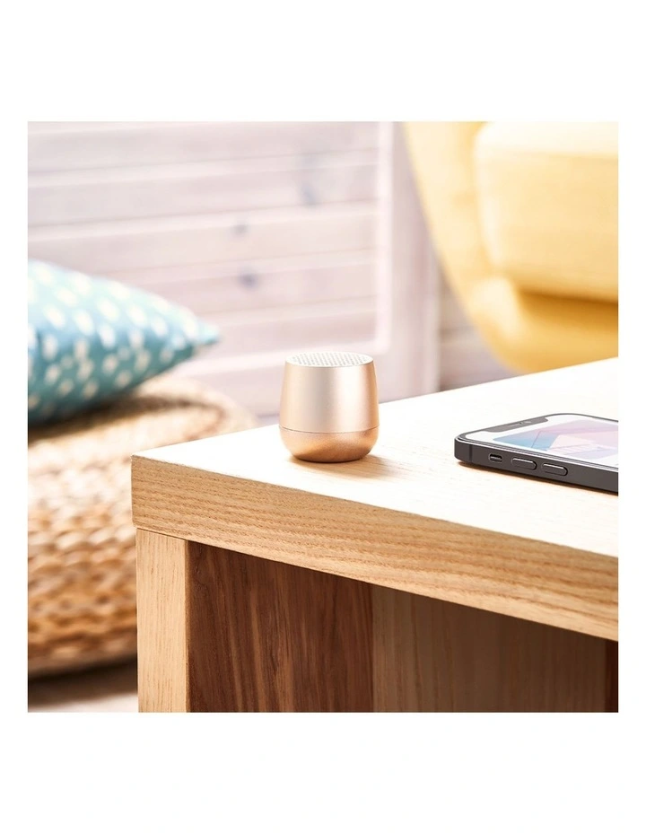 Lexon Mino Mini Bluetooth Speaker - Gold image 6