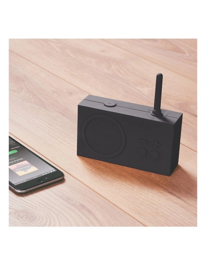 Lexon Thykho 3 Fm Radio & Bluetooth Speaker - Black image 5