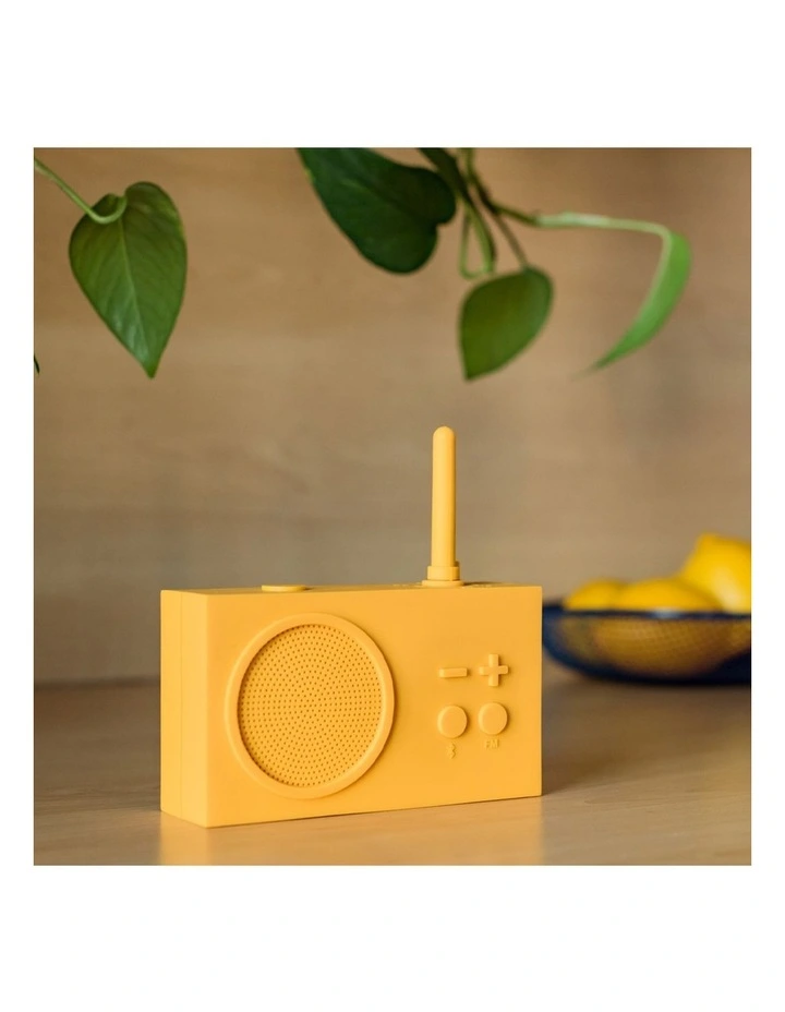 Lexon Thykho 3 Fm Radio & Bluetooth Speaker - Yellow image 5