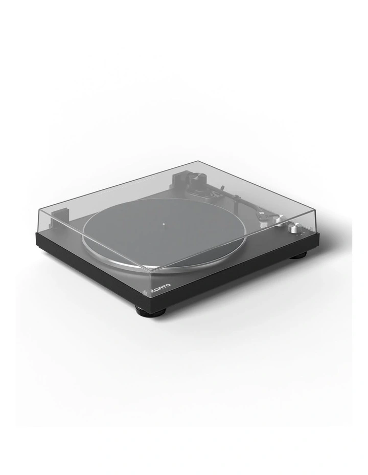 Kanto OBI3 Turntable - Matte Black with Kanto ORA 100W Powered Speakers - Black Bundle image 3