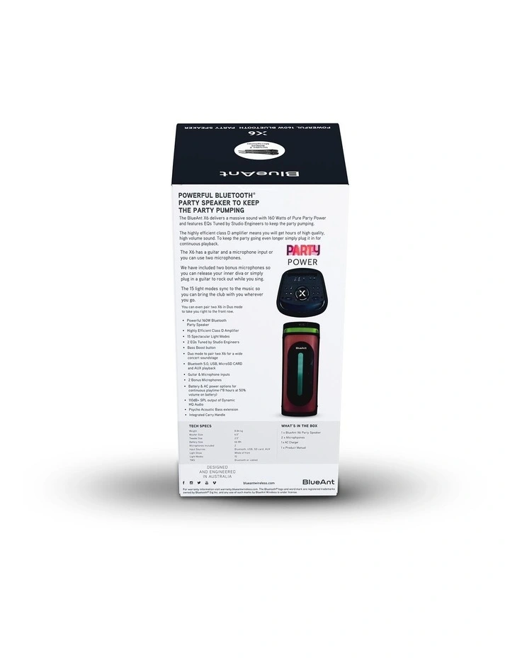 BlueAnt X6 Speaker Black image 7
