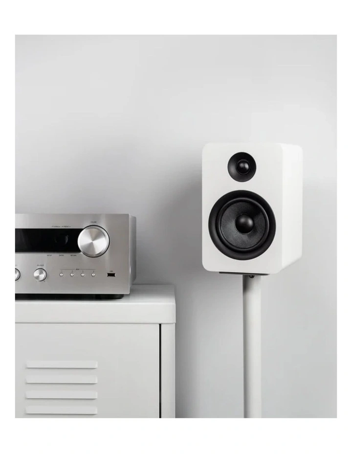 Kanto SP32PLW 32 Tall Bookshelf Speaker Floor Stands - Pair, White image 2