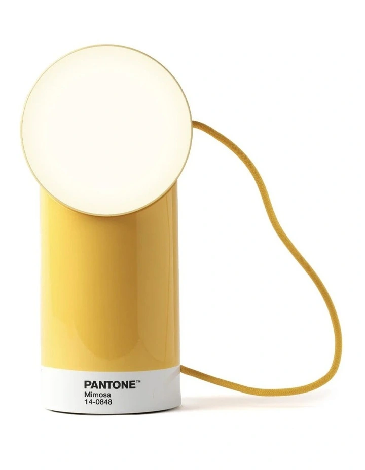 Lexon Orbe Portable Led Lamp With Moving Head PANTONE - Yellow image 2