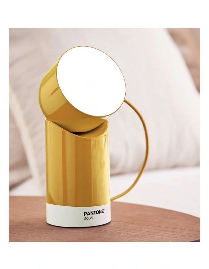 Lexon Orbe Portable Led Lamp With Moving Head PANTONE - Yellow image 3
