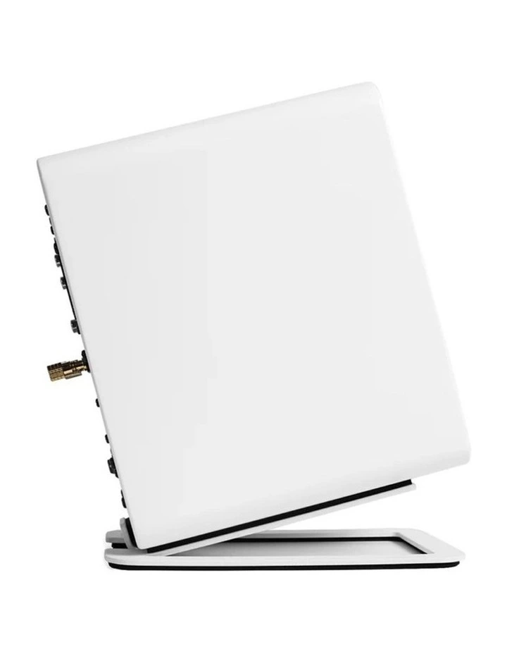 Kanto S4W Angled Desktop Speaker Stands for Midsize Speakers - Pair, White image 4