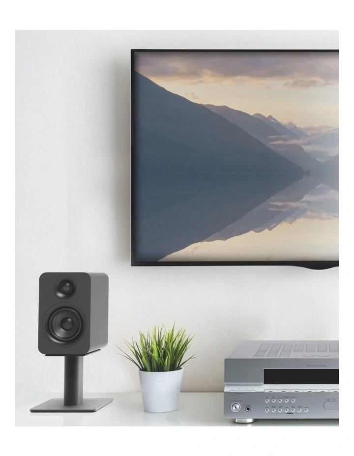 Kanto SP9 9 Tall Universal Desktop Speaker Stand - Pair, Black image 2