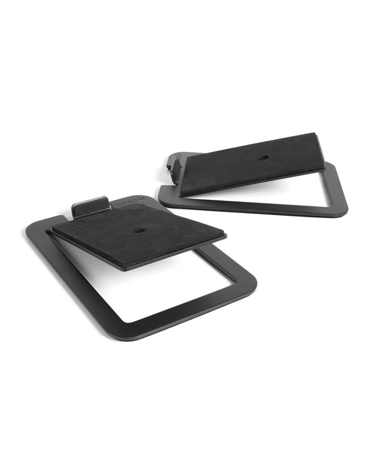 Kanto S4 Angled Desktop Speaker Stands for Midsize Speakers - Pair, Black image 1
