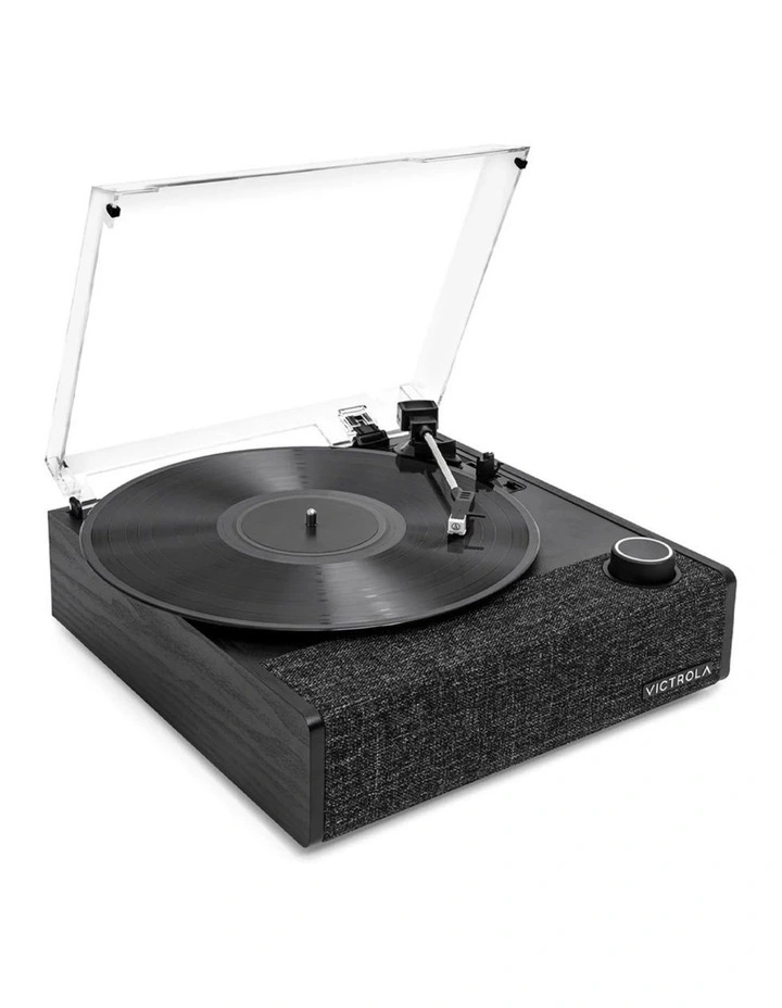 Victrola Eastwood II Turntable - Black Bundled Record Storage Crate image 4