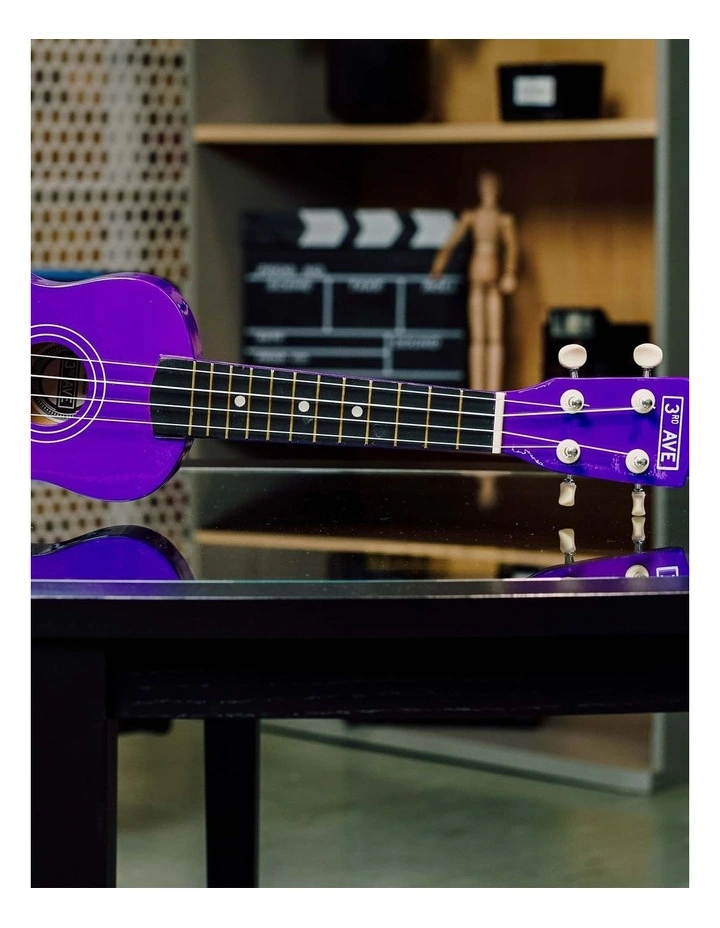 3rd Avenue Soprano Ukulele - Purple image 2