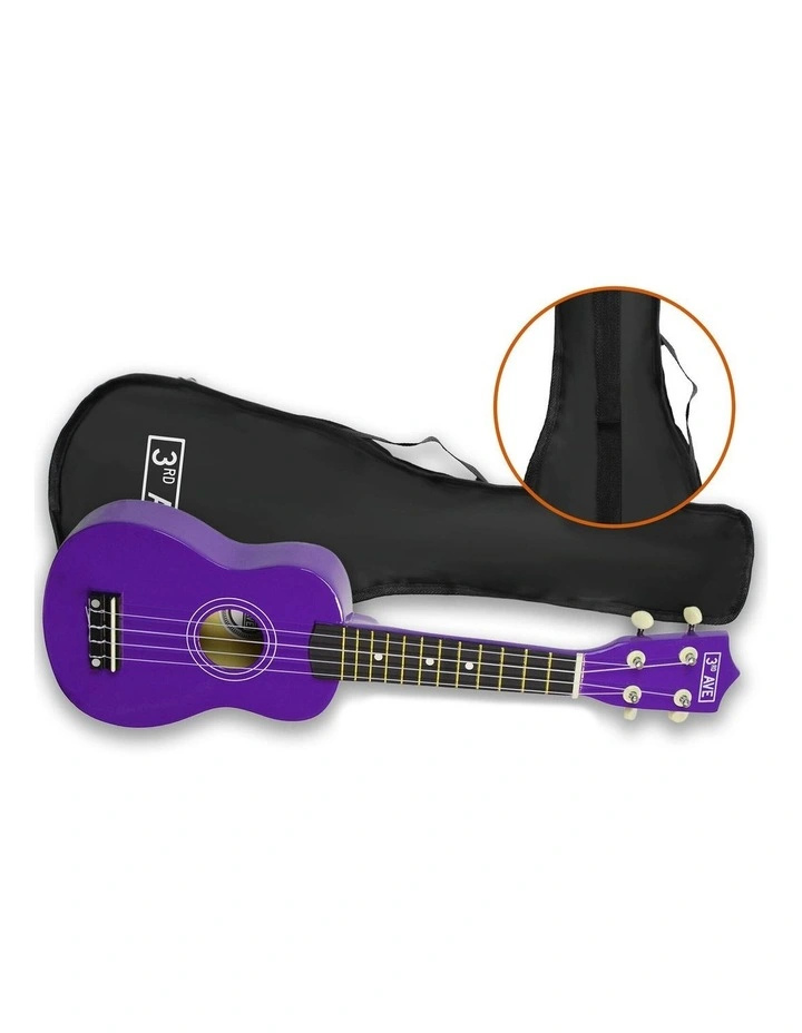 3rd Avenue Soprano Ukulele - Purple image 3