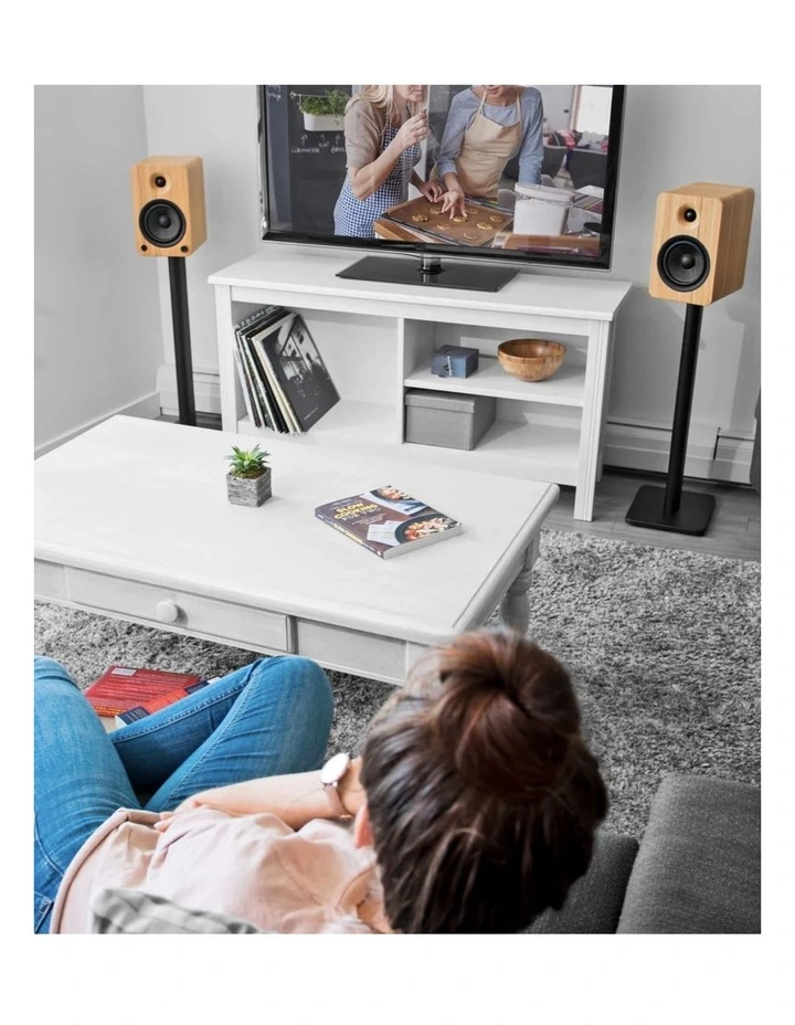 Kanto SP32PL 32 Tall Bookshelf Speaker Floor Stands - Pair, Black image 2