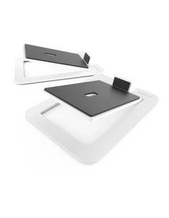 Kanto S6W Angled Desktop Speaker Stands for Large Speakers - Pair, White