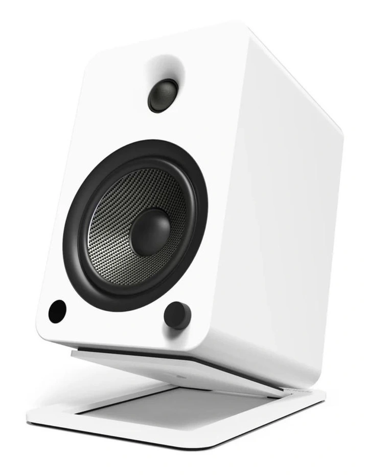 Kanto S6W Angled Desktop Speaker Stands for Large Speakers - Pair, White image 4