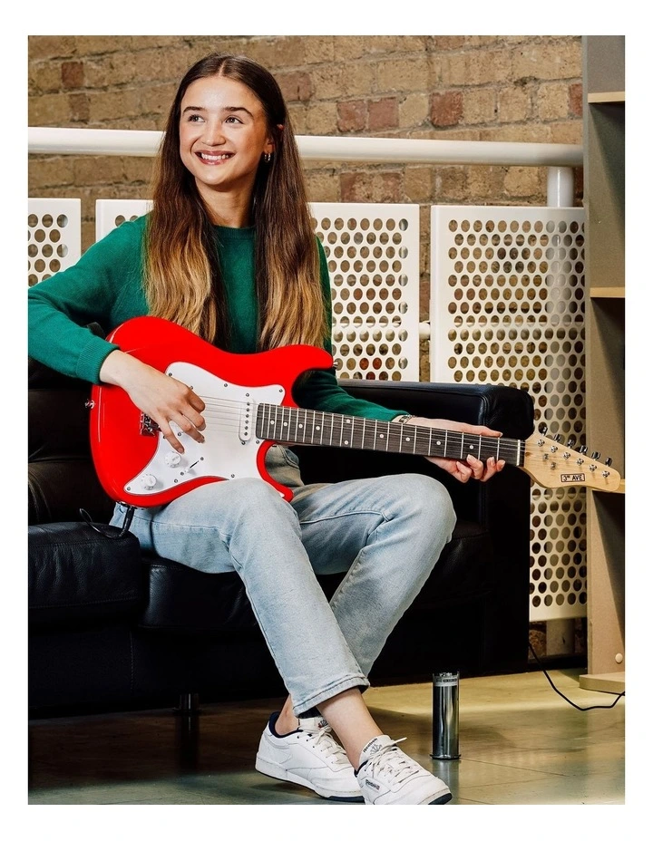 3rd Avenue Electric Guitar Pack - Red image 2
