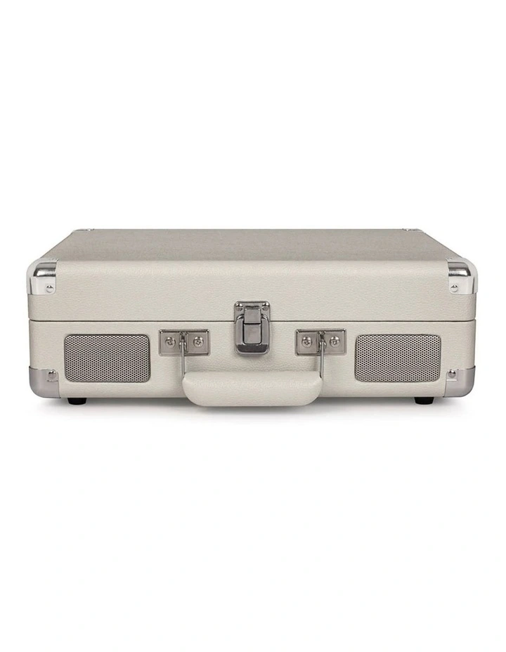Crosley Cruiser Bluetooth Portable Turntable - White Sands Bundled Crosley Record Storage Crate image 4