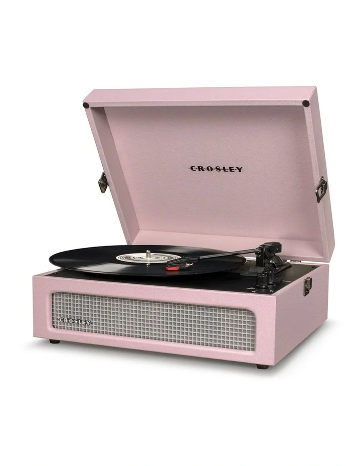 Crosley Voyager Bluetooth Portable Turntable Entertainment Stand Bundle - Amethyst image 3