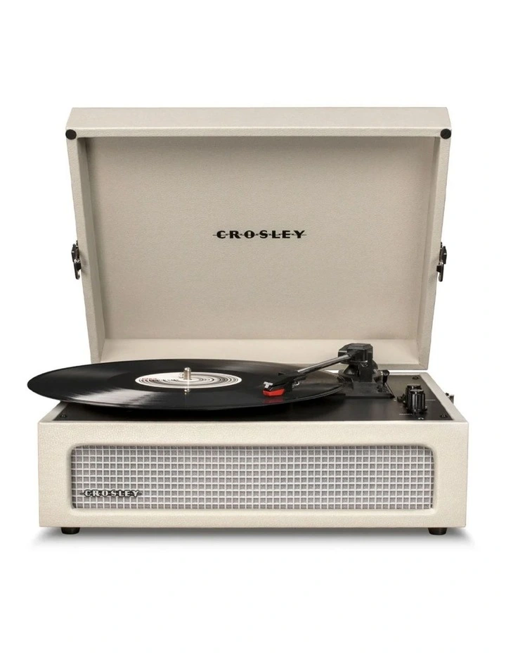 Crosley Voyager Bluetooth Portable Turntable   Entertainment Stand Bundle - Dune image 3