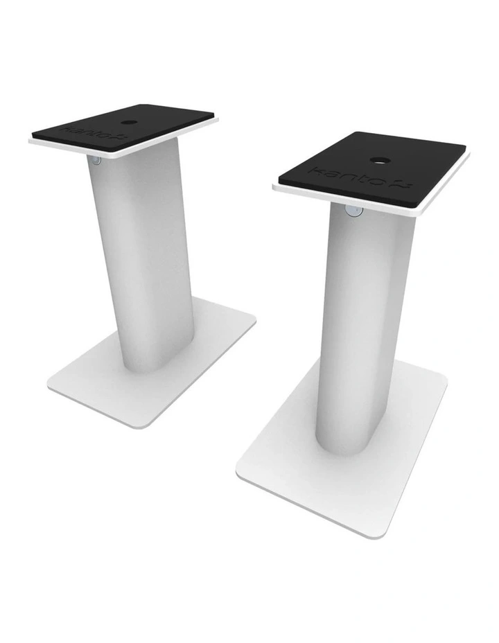 Kanto SP9W 9 Tall Universal Desktop Speaker Stand - Pair, White image 1