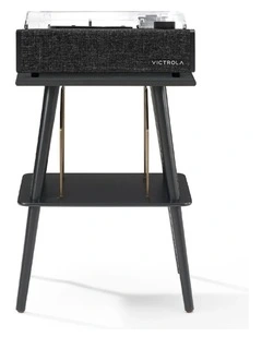Victrola Eastwood II Turntable - Black   Entertainment Stand Bundle - Black