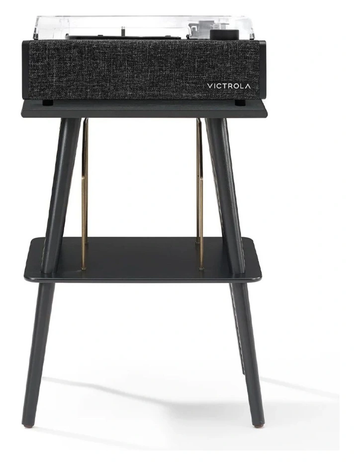 Victrola Eastwood II Turntable - Black Entertainment Stand Bundle - Black image 1