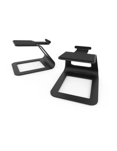 Kanto SE2 Elevated Desktop Speaker Stands for Small Speakers - Pair, Black