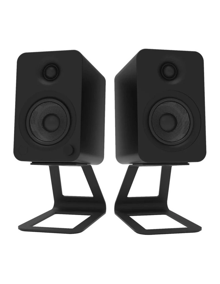 Kanto SE4 Elevated Desktop Speaker Stands for Midsize Speakers - Pair, Black image 4