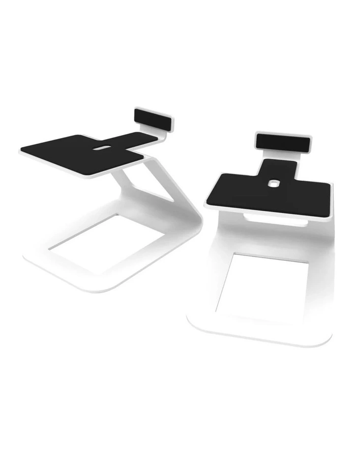 Kanto SE6W Elevated Desktop Speaker Stands for Large Speakers - Pair, White image 1