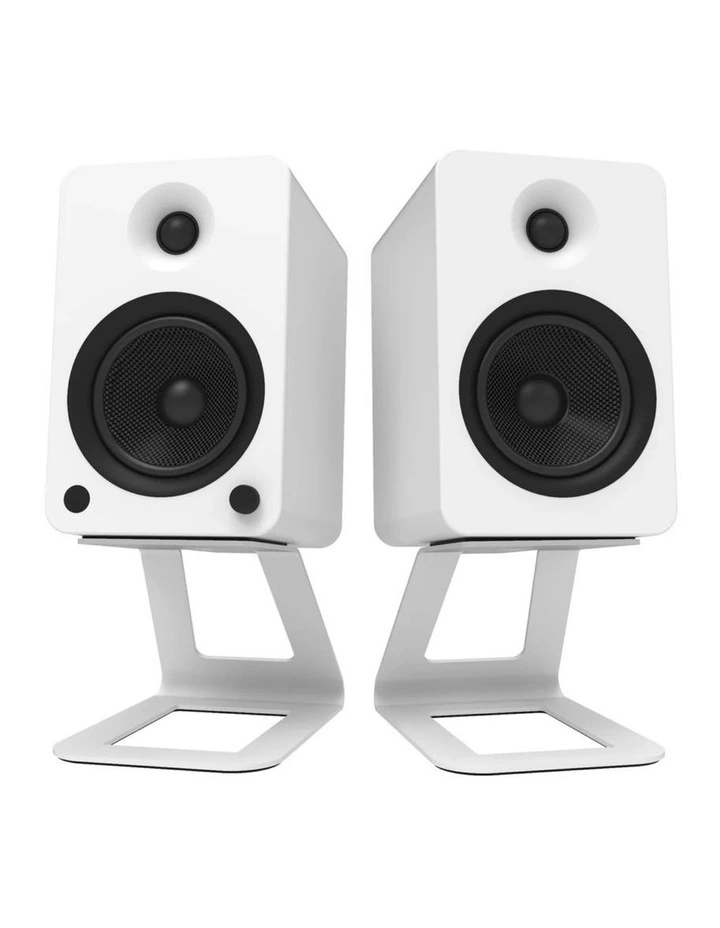 Kanto SE6W Elevated Desktop Speaker Stands for Large Speakers - Pair, White image 4