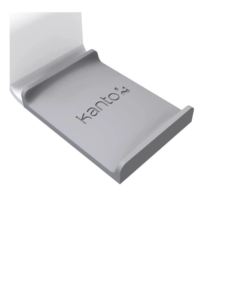 Kanto HHW Universal Under Desk Headphone Hook, White image 4
