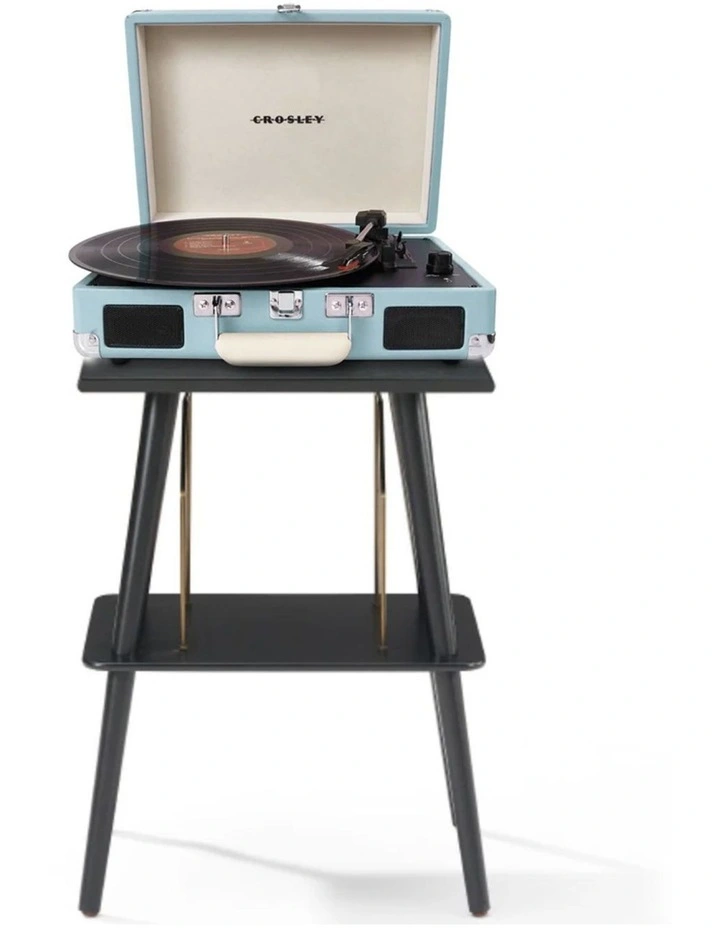 Crosley Cruiser Bluetooth Portable Turntable - Turquoise Crosley Entertainment Stand Bundle image 1