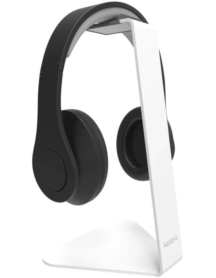 Kanto H1W Universal Desktop Headphone Stand, White image 4