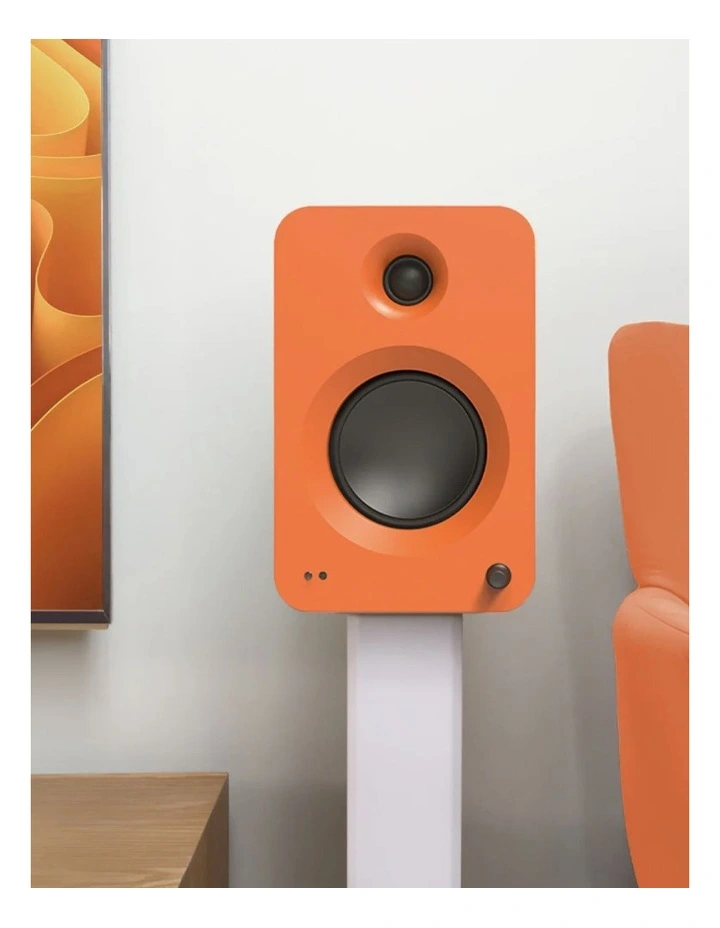 Kanto REN 200W Powered Bookshelf Speakers - Matte Orange image 4