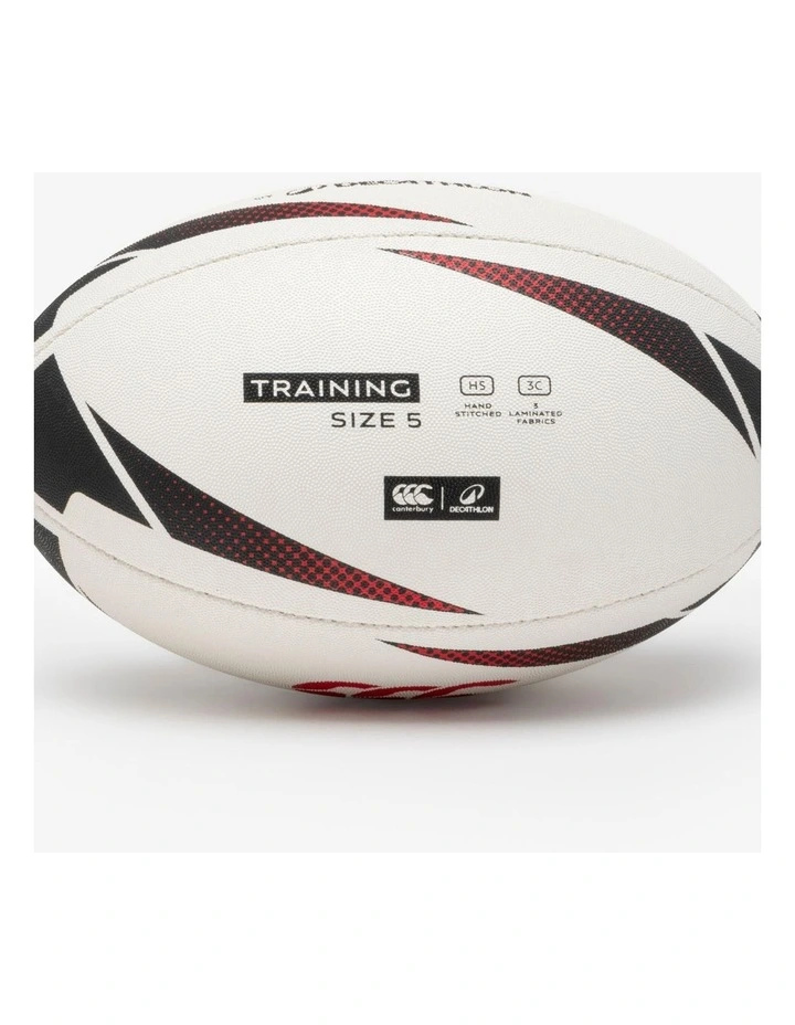 Decathlon | Size 5 Rugby Training Ball - Black & Red image 3