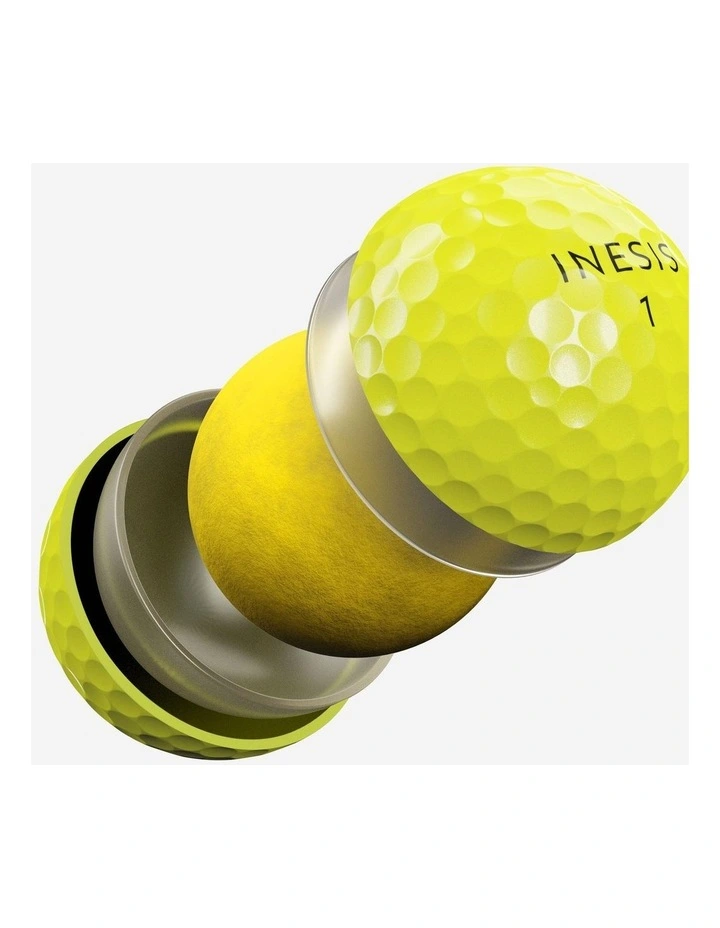 Decathlon | GOLF BALLS x12 - INESIS TOUR 900 YELLOW image 4